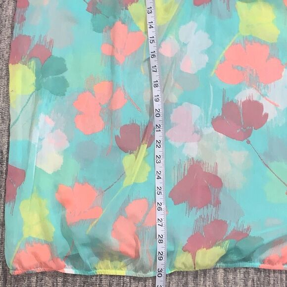 Lane Bryant Women's 22/24 Plus 3/4 Elastic Sleeve And Hem Colorful Top Spring - Picture 5 of 7